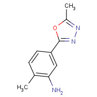 796070-75-2 2-methyl-5-(5-methyl-1,3,4-oxadiazol-2-yl)aniline chemical structure