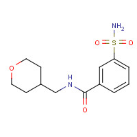 1228873-81-1 N-(oxan-4-ylmethyl)-3-sulfamoylbenzamide chemical structure