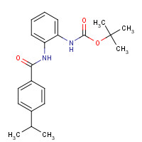 219519-12-7 tert-butyl N-[2-[(4-propan-2-ylbenzoyl)amino]phenyl]carbamate chemical structure
