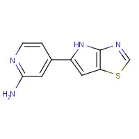 1258934-89-2 4-(4H-pyrrolo[2,3-d][1,3]thiazol-5-yl)pyridin-2-amine chemical structure