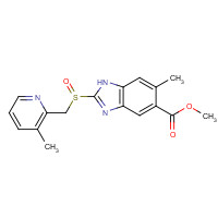 78090-11-6 methyl 6-methyl-2-[(3-methylpyridin-2-yl)methylsulfinyl]-1H-benzimidazole-5-carboxylate chemical structure