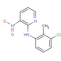 61963-69-7 N-(3-chloro-2-methylphenyl)-3-nitropyridin-2-amine chemical structure
