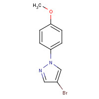 1215007-02-5 4-bromo-1-(4-methoxyphenyl)pyrazole chemical structure
