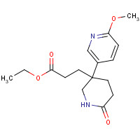 1046834-17-6 ethyl 3-[3-(6-methoxypyridin-3-yl)-6-oxopiperidin-3-yl]propanoate chemical structure