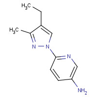 1393126-28-7 6-(4-ethyl-3-methylpyrazol-1-yl)pyridin-3-amine chemical structure
