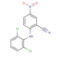 342433-99-2 2-(2,6-dichloroanilino)-5-nitrobenzonitrile chemical structure