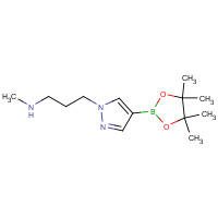 1356543-81-1 N-methyl-3-[4-(4,4,5,5-tetramethyl-1,3,2-dioxaborolan-2-yl)pyrazol-1-yl]propan-1-amine chemical structure