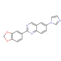 1004997-75-4 2-(1,3-benzodioxol-5-yl)-6-imidazol-1-ylquinazoline chemical structure