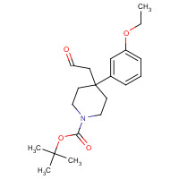 716359-49-8 tert-butyl 4-(3-ethoxyphenyl)-4-(2-oxoethyl)piperidine-1-carboxylate chemical structure