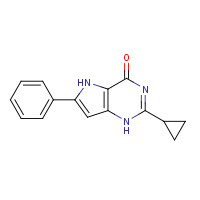 237435-34-6 2-cyclopropyl-6-phenyl-1,5-dihydropyrrolo[3,2-d]pyrimidin-4-one chemical structure