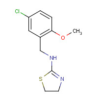 1263385-65-4 N-[(5-chloro-2-methoxyphenyl)methyl]-4,5-dihydro-1,3-thiazol-2-amine chemical structure