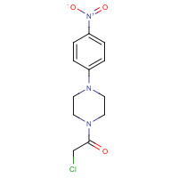 16264-11-2 2-chloro-1-[4-(4-nitrophenyl)piperazin-1-yl]ethanone chemical structure