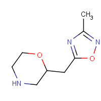 1083224-43-4 2-[(3-methyl-1,2,4-oxadiazol-5-yl)methyl]morpholine chemical structure