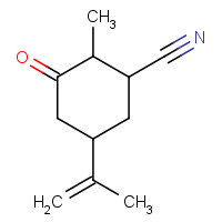 16826-23-6 2-methyl-3-oxo-5-prop-1-en-2-ylcyclohexane-1-carbonitrile chemical structure