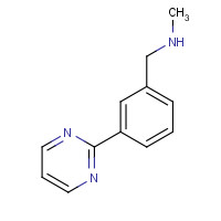 886851-49-6 N-methyl-1-(3-pyrimidin-2-ylphenyl)methanamine chemical structure