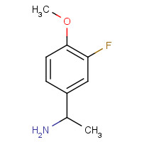 105321-49-1 1-(3-fluoro-4-methoxyphenyl)ethanamine chemical structure
