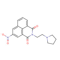 54824-20-3 5-nitro-2-(2-pyrrolidin-1-ylethyl)benzo[de]isoquinoline-1,3-dione chemical structure