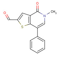 1610520-48-3 5-methyl-4-oxo-7-phenylthieno[3,2-c]pyridine-2-carbaldehyde chemical structure