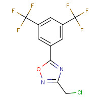 287198-14-5 5-[3,5-bis(trifluoromethyl)phenyl]-3-(chloromethyl)-1,2,4-oxadiazole chemical structure