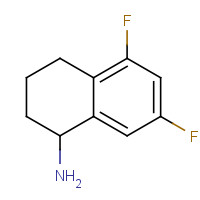 907973-46-0 5,7-difluoro-1,2,3,4-tetrahydronaphthalen-1-amine chemical structure