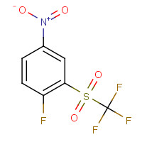 20819-71-0 1-fluoro-4-nitro-2-(trifluoromethylsulfonyl)benzene chemical structure
