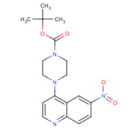227957-04-2 tert-butyl 4-(6-nitroquinolin-4-yl)piperazine-1-carboxylate chemical structure