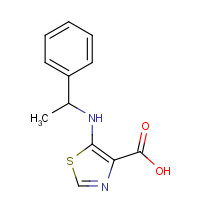 874288-86-5 5-(1-phenylethylamino)-1,3-thiazole-4-carboxylic acid chemical structure