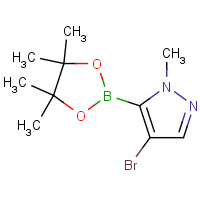 942070-88-4 4-bromo-1-methyl-5-(4,4,5,5-tetramethyl-1,3,2-dioxaborolan-2-yl)pyrazole chemical structure