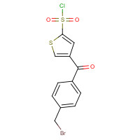 118993-68-3 4-[4-(bromomethyl)benzoyl]thiophene-2-sulfonyl chloride chemical structure