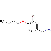 1313044-64-2 (3-bromo-4-butoxyphenyl)methanamine chemical structure
