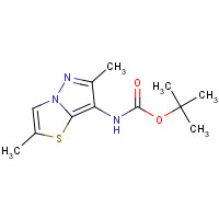 1290127-86-4 tert-butyl N-(2,6-dimethylpyrazolo[5,1-b][1,3]thiazol-7-yl)carbamate chemical structure