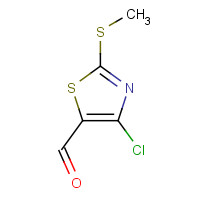 141764-87-6 4-chloro-2-methylsulfanyl-1,3-thiazole-5-carbaldehyde chemical structure