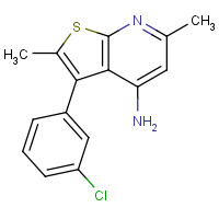 1312594-14-1 3-(3-chlorophenyl)-2,6-dimethylthieno[2,3-b]pyridin-4-amine chemical structure