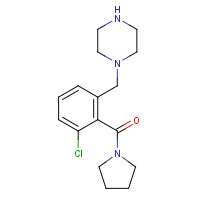 1460036-61-6 [2-chloro-6-(piperazin-1-ylmethyl)phenyl]-pyrrolidin-1-ylmethanone chemical structure