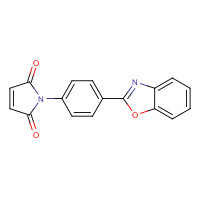 16707-41-8 1-[4-(1,3-benzoxazol-2-yl)phenyl]pyrrole-2,5-dione chemical structure