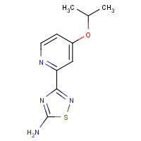 1179362-18-5 3-(4-propan-2-yloxypyridin-2-yl)-1,2,4-thiadiazol-5-amine chemical structure