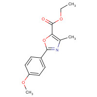 933773-21-8 ethyl 2-(4-methoxyphenyl)-4-methyl-1,3-oxazole-5-carboxylate chemical structure