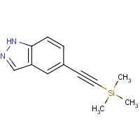 1093847-82-5 2-(1H-indazol-5-yl)ethynyl-trimethylsilane chemical structure