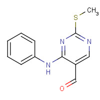 211245-56-6 4-anilino-2-methylsulfanylpyrimidine-5-carbaldehyde chemical structure