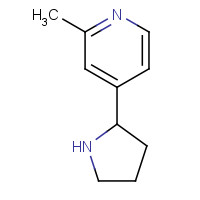 1256805-56-7 2-methyl-4-pyrrolidin-2-ylpyridine chemical structure
