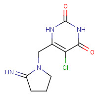 183204-74-2 5-chloro-6-[(2-iminopyrrolidin-1-yl)methyl]-1H-pyrimidine-2,4-dione chemical structure