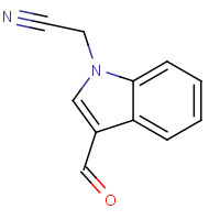 328973-78-0 2-(3-formylindol-1-yl)acetonitrile chemical structure