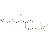 1206550-41-5 ethyl 2-bromo-2-[4-(trifluoromethoxy)phenyl]acetate chemical structure
