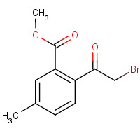 1421923-09-2 methyl 2-(2-bromoacetyl)-5-methylbenzoate chemical structure