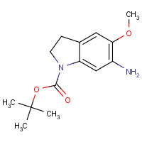 1453199-06-8 tert-butyl 6-amino-5-methoxy-2,3-dihydroindole-1-carboxylate chemical structure