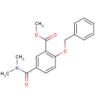 1285516-63-3 methyl 5-(dimethylcarbamoyl)-2-phenylmethoxybenzoate chemical structure