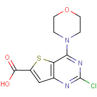 956388-76-4 2-chloro-4-morpholin-4-ylthieno[3,2-d]pyrimidine-6-carboxylic acid chemical structure
