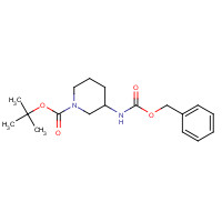 183207-70-7 tert-butyl 3-(phenylmethoxycarbonylamino)piperidine-1-carboxylate chemical structure