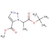 1190392-94-9 methyl 3-[1-[(2-methylpropan-2-yl)oxy]-1-oxopropan-2-yl]triazole-4-carboxylate chemical structure