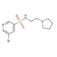 1086064-95-0 5-bromo-N-(2-pyrrolidin-1-ylethyl)pyridine-3-sulfonamide chemical structure